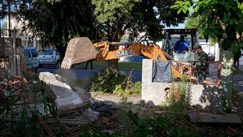 El inmueble estaba deshabitado hace tiempo.