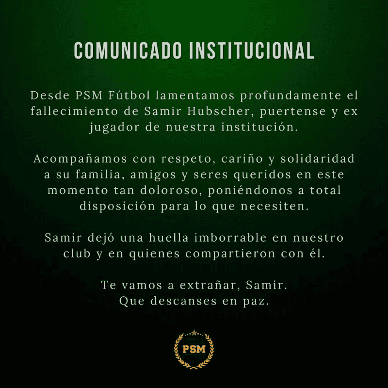 Samir Hubscher, puertense y ex jugador de la institución.&nbsp;