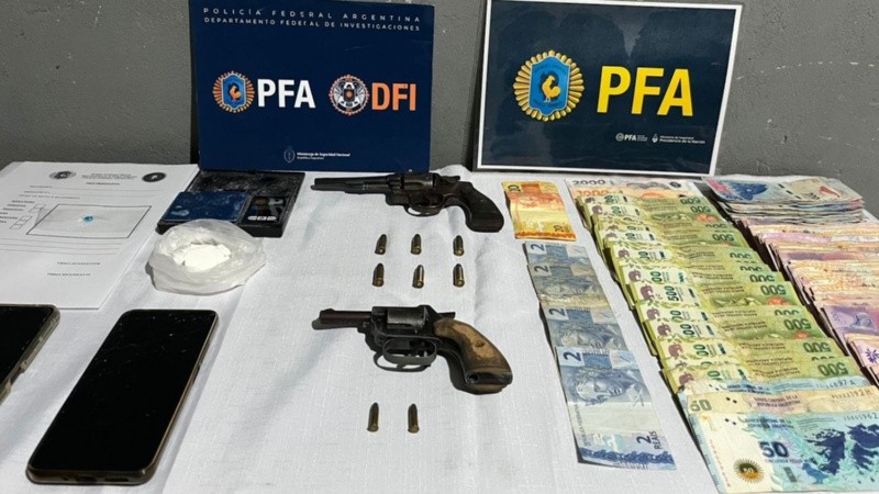 Los elementos encontrado en el otro domicilio allanado.&nbsp;