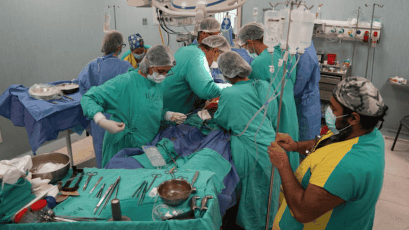 Médicos del Heca en una ablación multiorgánica a fines del año pasado.