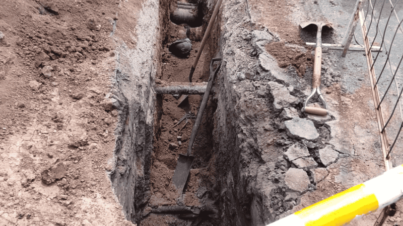 El lugar donde trabajaba el hombre que perdió la vida.