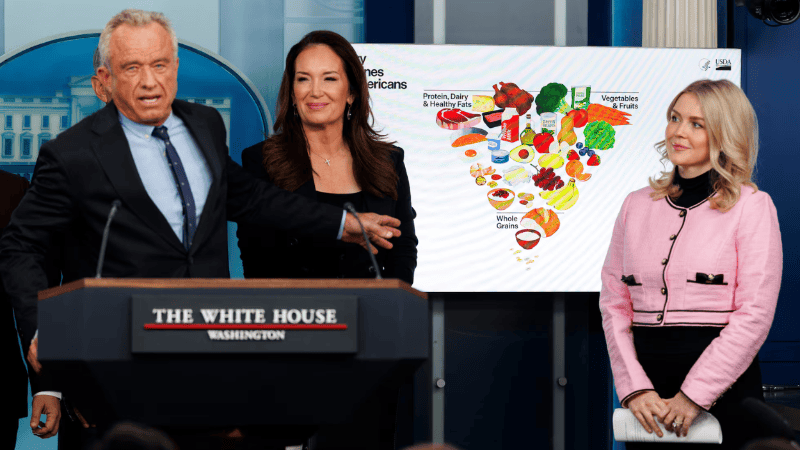 Robert F. Kennedy Jr., durante la presentación de la nueva pirámide nutricional