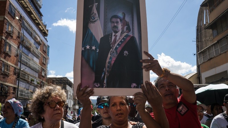 Movilizaciones en Caracas. Foto EFE
