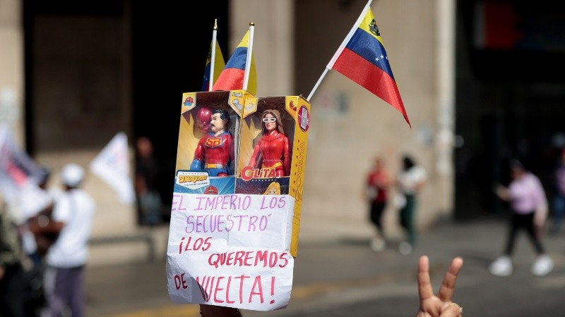 Movilizaciones en Caracas. Foto EFE