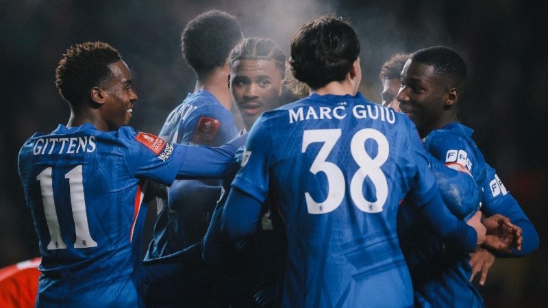 El Chelsea celebra la victoria.