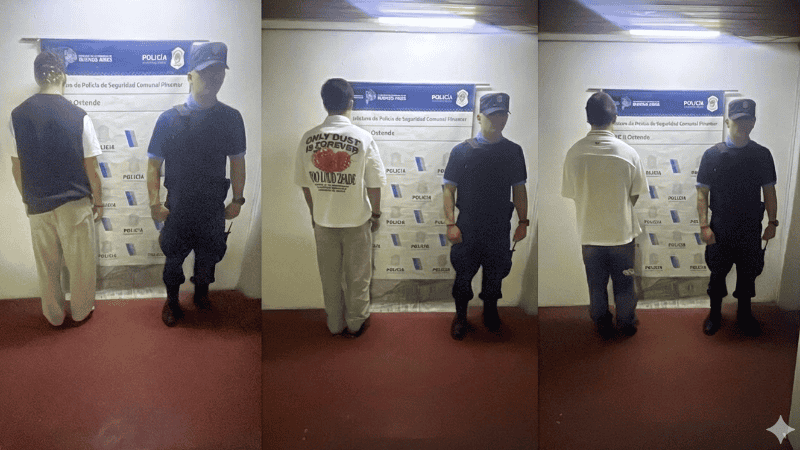 Los jóvenes fueron detenidos por la Policía Bonaerenense.