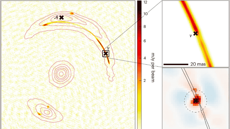 El arco gravitacional del sistema JVAS B1938+666.