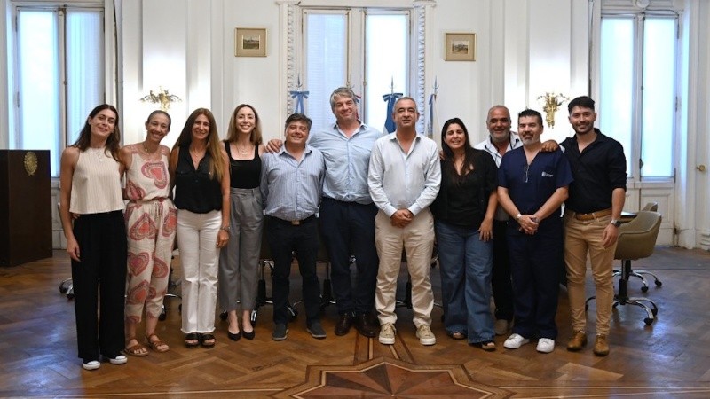 Javkin recibió al equipo del Heca que hizo la ablación multiorgánica.