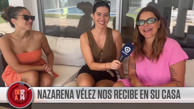Barbie y Nazarena Vélez abrieron las puertas de su casa a el Tres.