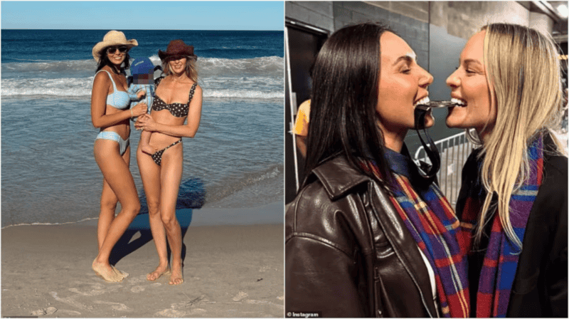 &nbsp;Jules Neale y Tess Crossley en épocas felices. Hoy ambas están distanciadas por el escándalo de infidelidad. (Instagram Jules_Neale / Tess Crosley)
