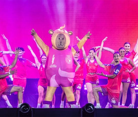 Capi, la mascota oficial de los Juegos Suramericanos.