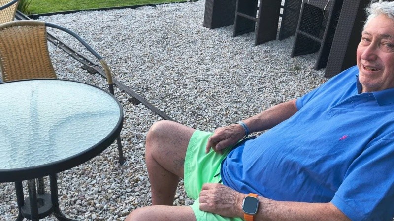 Guillermo Salatino estaba de vacaciones con su familia.