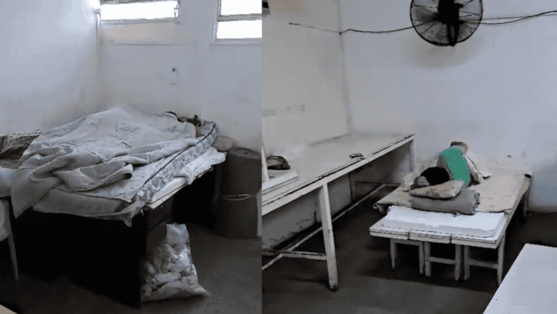 Un grupo de trabajadores y sus familias duermen en la planta.