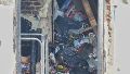 Los residuos acumulados dentro de la casa de barrio Belgrano.