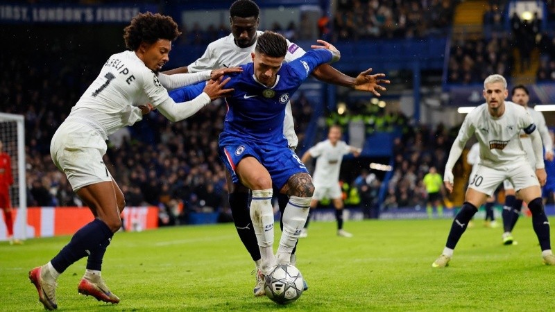  Enzo Fernández, titular en Londres. (EFE)