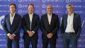 De izquierda a derecha: Juan Parma, CEO de Banco Macro, Jorge Brito, Presidente de Banco Macro, Roberto Nobile, CEO de Personal, y Martín Heine, CEO de Personal Pay.