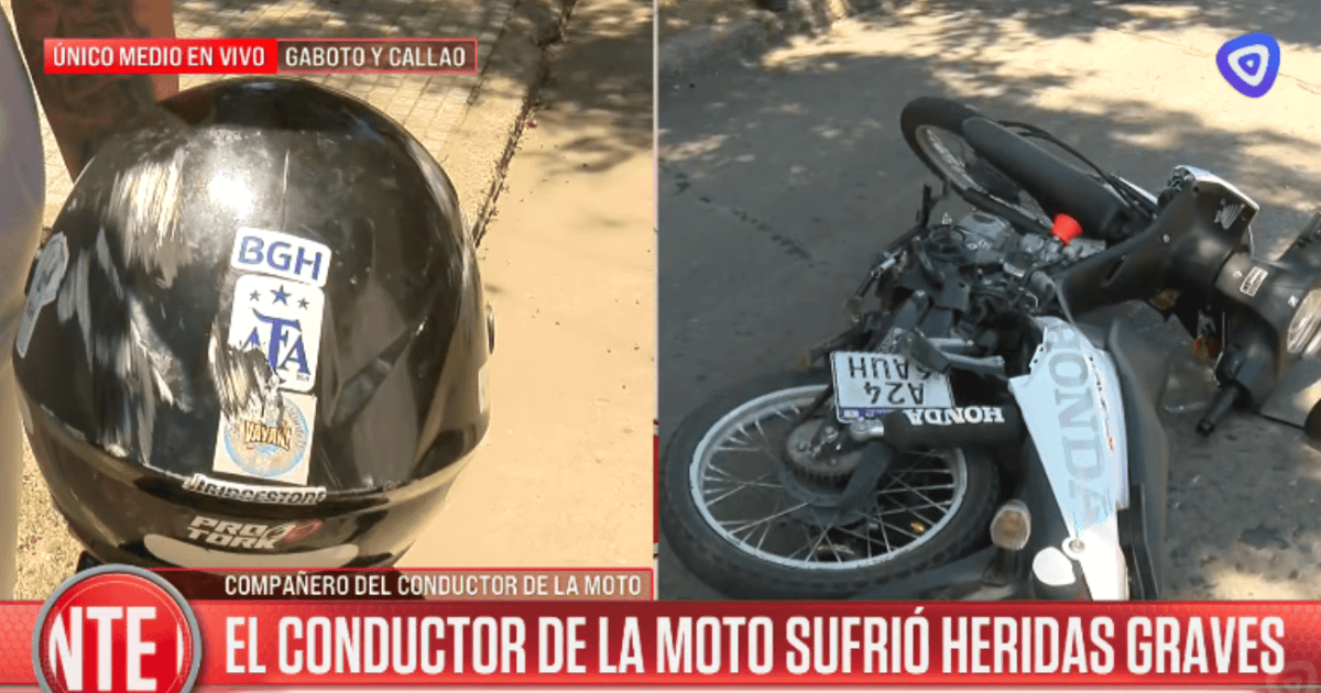 Fuerte siniestro vial en barrio Cura: un joven motociclista se salvó la ...