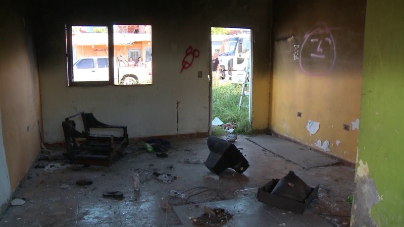 Vestigios. La vivienda se había tornado inhabitable por su deterioro.