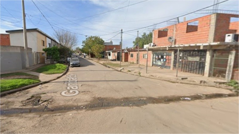La zona del ataque: Lavalle y Garibaldi, en el sudoeste rosarino. (Imagen: Google Street View)