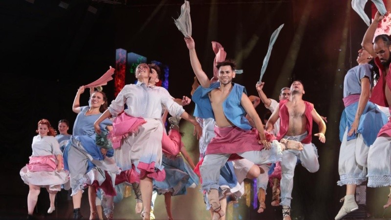 La delegación de la provincia de Santa Fe en Cosquín.