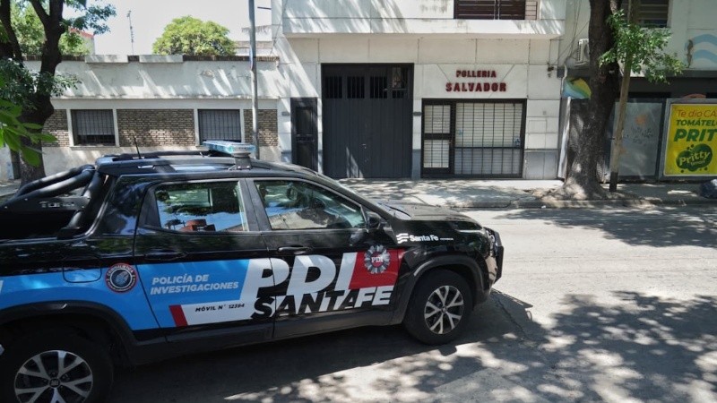 La PDI quedó a cargo de las pericias en la escena del robo.