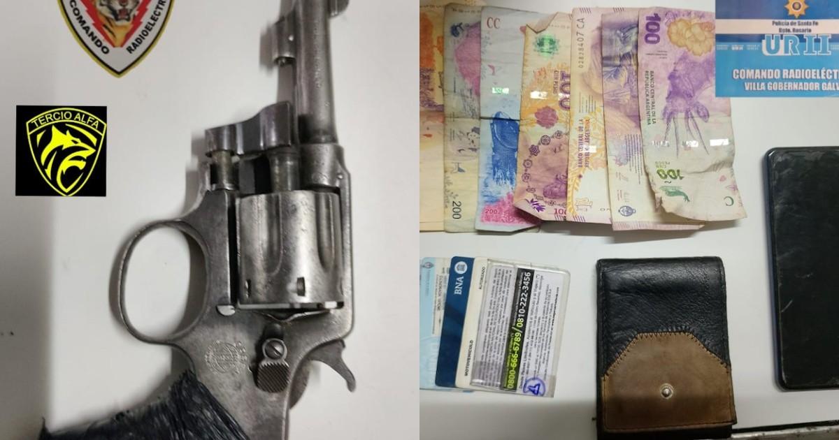 Procedimiento policial tras un asalto en Villa Gobernador Gálvez