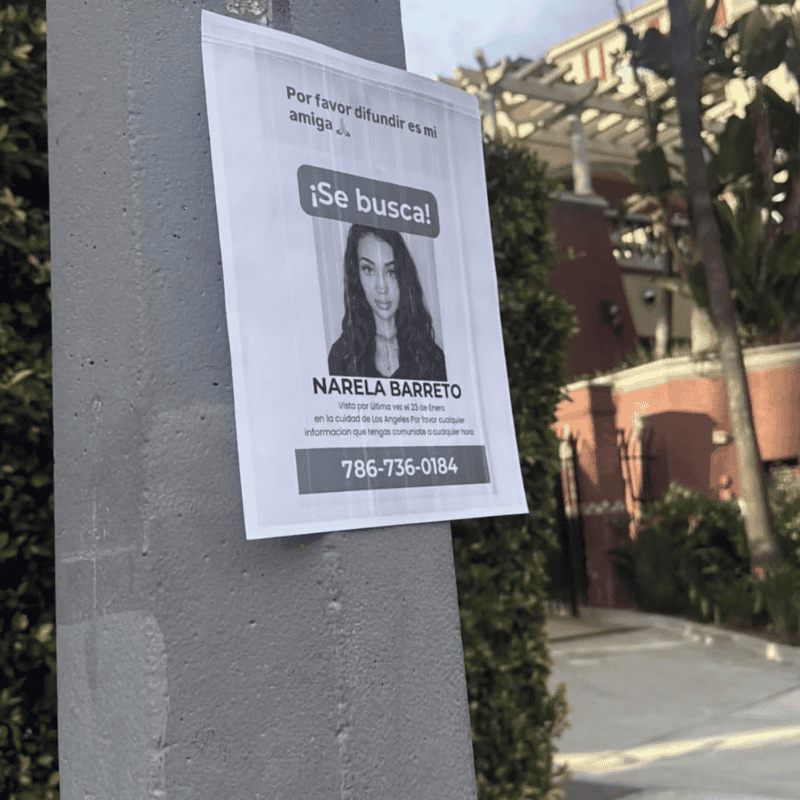 Se encuentra viviendo ciudad de Los Ángeles hace dos años.