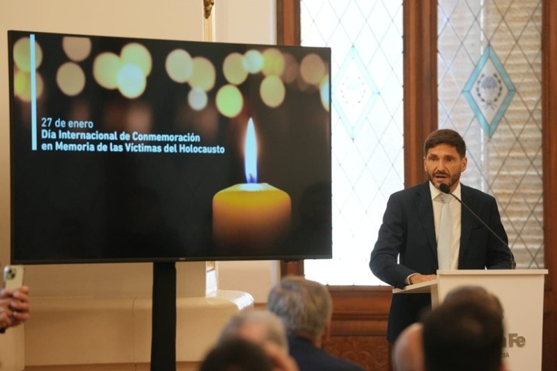 &nbsp;El gobernador en el acto de Santa Fe.