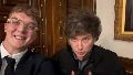Javier Milei junto a Hayden Davis (X).