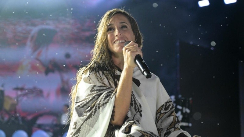 &nbsp;Soledad en el escenario de Cosquín.&nbsp;