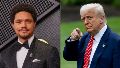 El presentador Trevor Noah y Donald Trump.