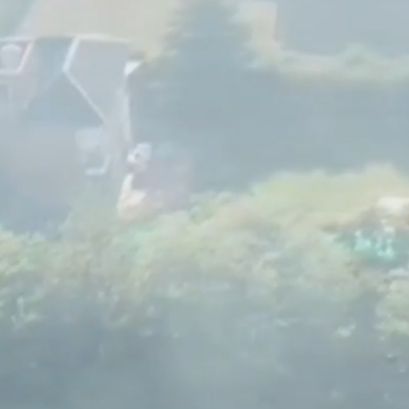 Una toma aérea del incendio en Pueblo Esther.