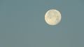 Imagen de luna llena en cielo diurno.