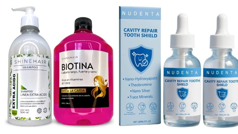 Anmat prohibió todos los productos de Shine Hair por rastros de formol; y el reparador de Nudenta porque se desconoce si sus ingredientes son aptos para la boca. Ambos proudctos se ofrecían este miércoles en Mercado Libre.