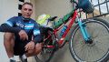 Claudio y su bici, listos para partir a la gran travesía de 3 mil kilómetros