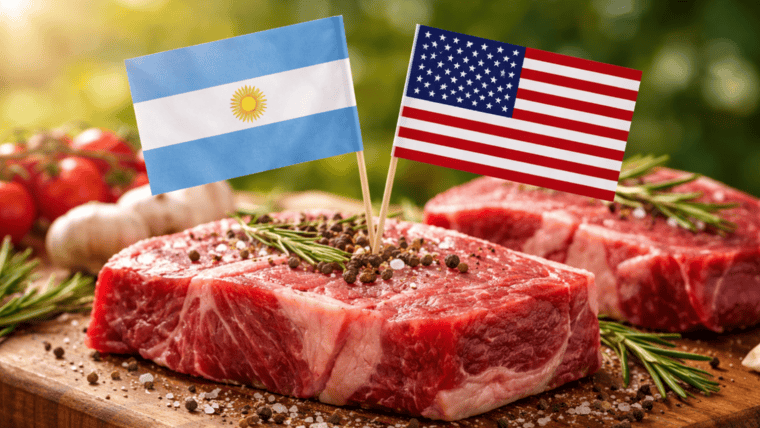 El acuerdo eleva a 80.000 toneladas anuales la cuota de carne argentina que puede ingresar al mercado norteamericano sin pagar el arancel del 26,4%.