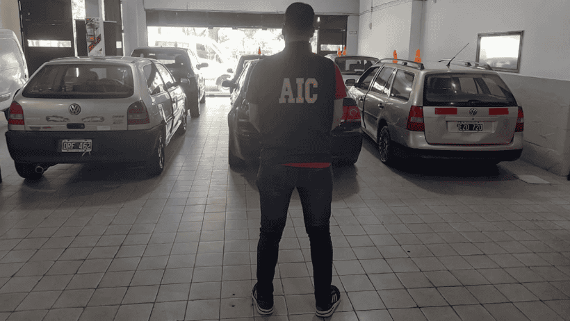 Uno de los allanamientos que se hicieron tras la denuncia por estafa.