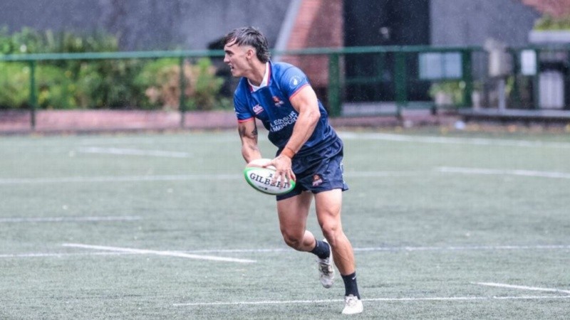 Juan Bautista Baronio, en el entrenamiento de Capibaras XV.