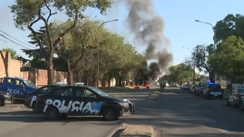 La manifestación continuaba este martes por la tarde.