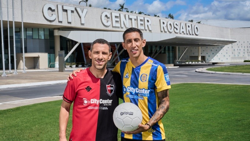 Maxi y Angelito, dos figuras del fútbol rosarino, 