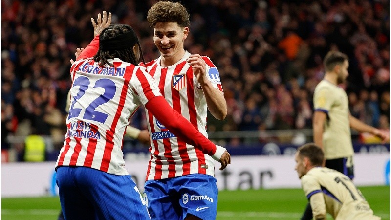 Julián volvió a celebrar y fue nada menos que ante Barcelona (EFE).