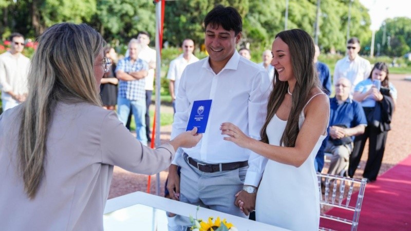 Uno de los casamientos de este sábado.