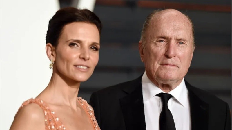 Robert Duvall junto a su esposa, la argentina Luciana Pedraza.