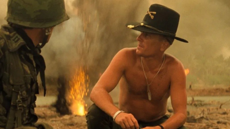 Robert Duvall en su icónico papel del teniente coronel Bill Kilgore, en Apocalypse Now (1979).&nbsp;