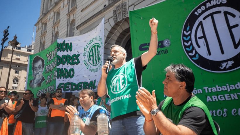 ATE cuestionó la decisión de la CGT de llamar a un paro sin movilización.