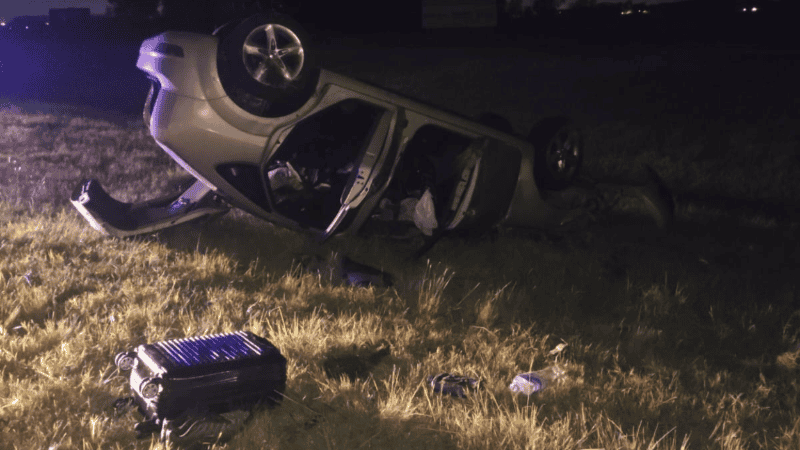 Así quedó el vehículo siniestrado.