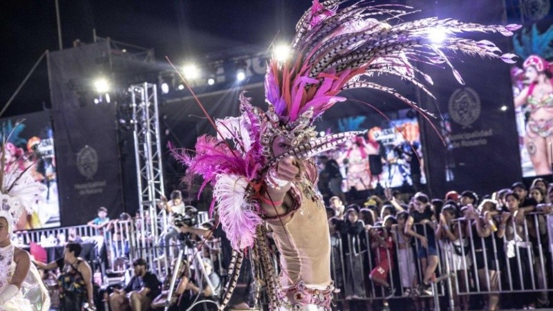 Una postal del Carnaval 2026 en Rosario. Sec. de Cultura y Educación.