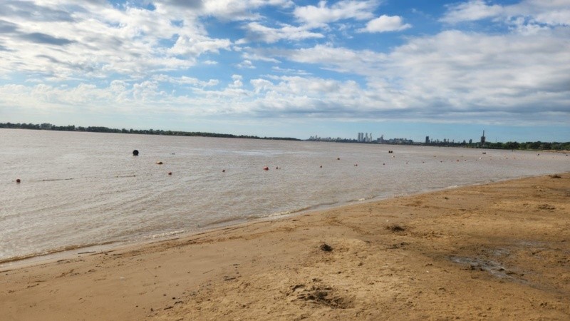 El río y La Florida este lunes a la mañana: no hay rastros del yacaré.
