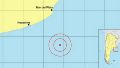 El epicentro del sismo fue ubicado en el Mar Argentino.