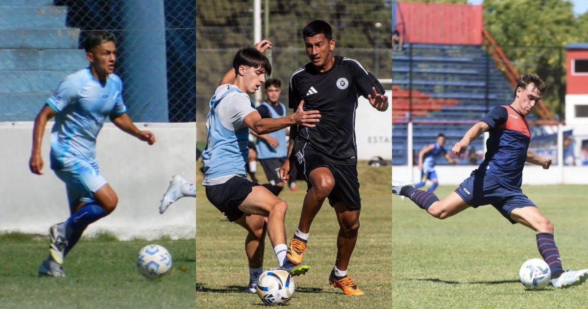 Jugadores disputan la pelota en un partido de la Primera C